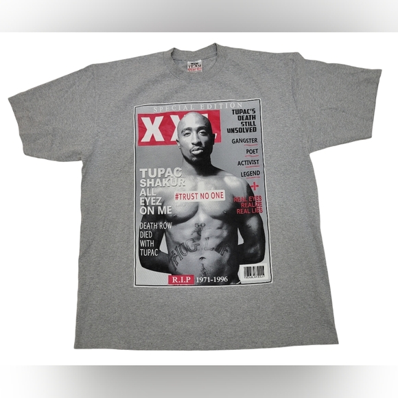 Vintage 2 Pac Tupac Shakur Size 2XL Magazine Cover Rap Tour Tee Shirt Rare - Picture 1 of 5